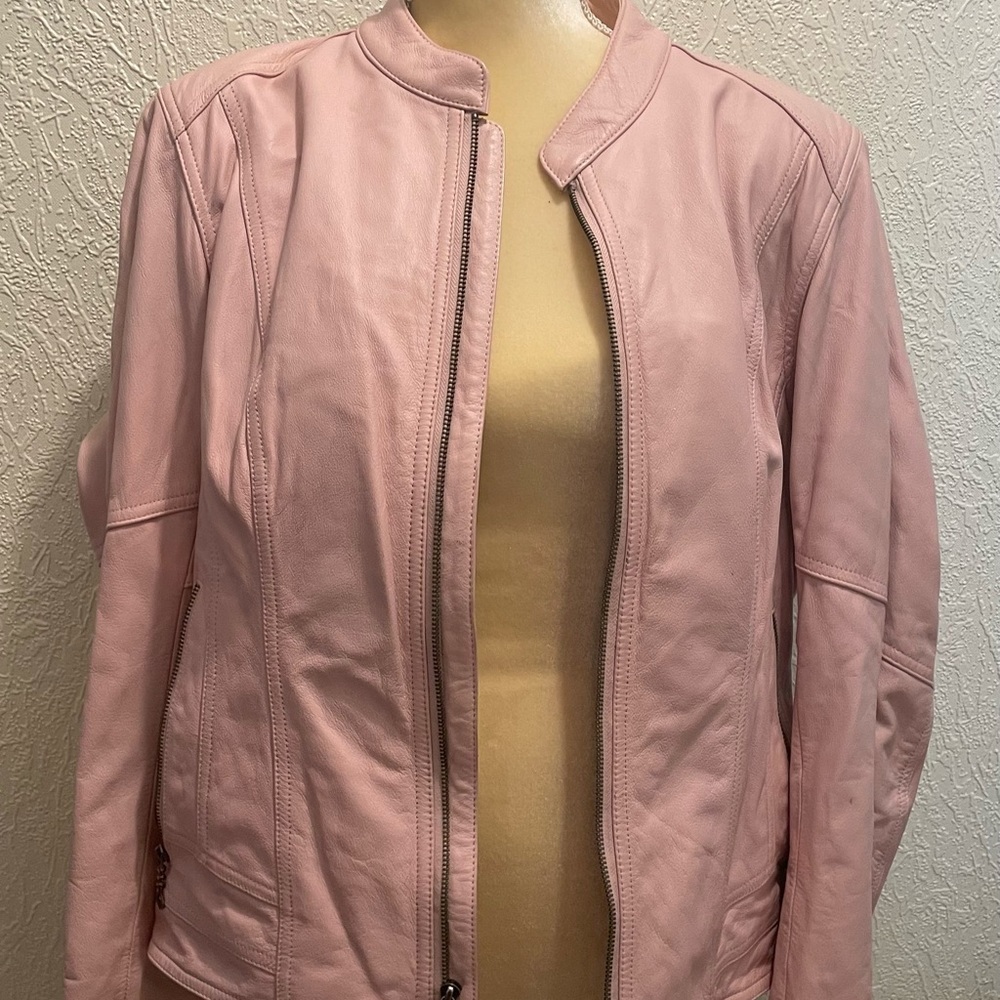 Harley-Davidson Women's XL Pink Charisma Leather Jacket EUC